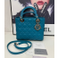 Dior 디올 블루 스웨이드 데이비 핸드백